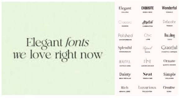 Instagram Fonts Elegant